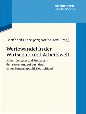 cover image of Wertewandel in der Wirtschaft und Arbeitswelt